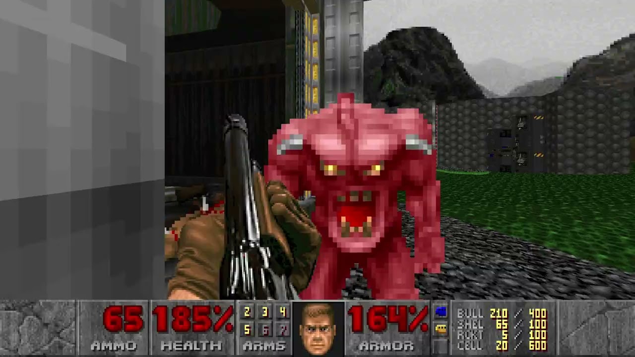 Doom / Knee-Deep In The Dead / E1M8B Tech Gone Bad (John Romero) 100% / Ultra-Violence