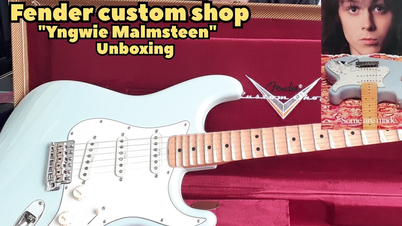 Распаковка Fender Custom Shop - Ингви Мальмстин Sonic Blue Stratocaster