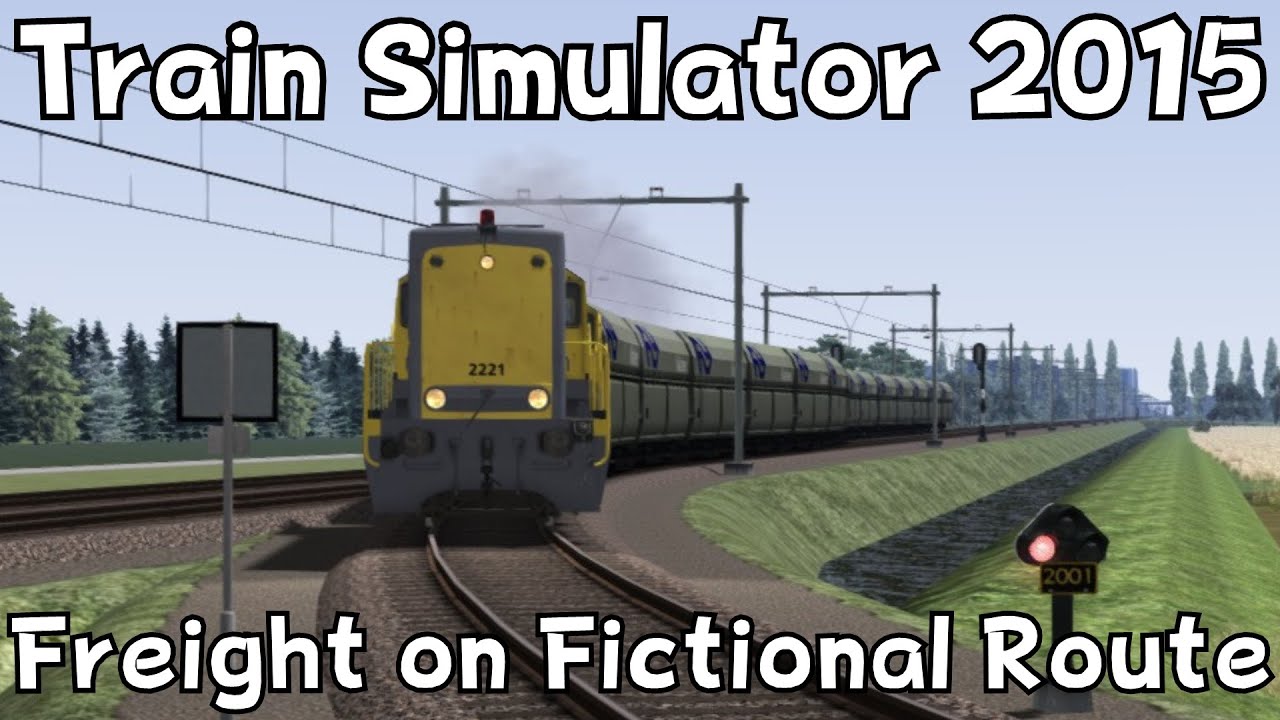 Train Simulator 2015: ChrisTrains NS2200 on Fictional Route with freight train