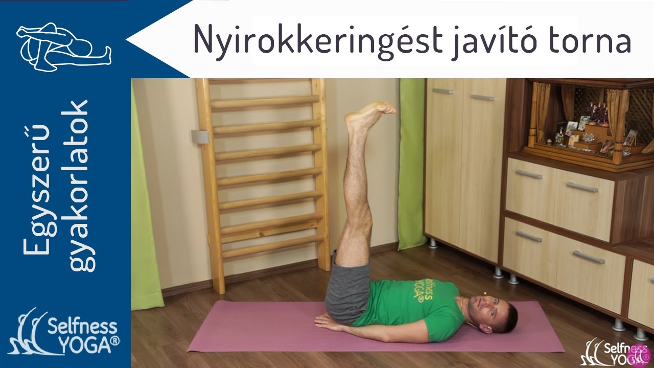 Nyirokkeringést javító torna, amely javítja a vénás keringést is, így visszérre is remek torna, jóga