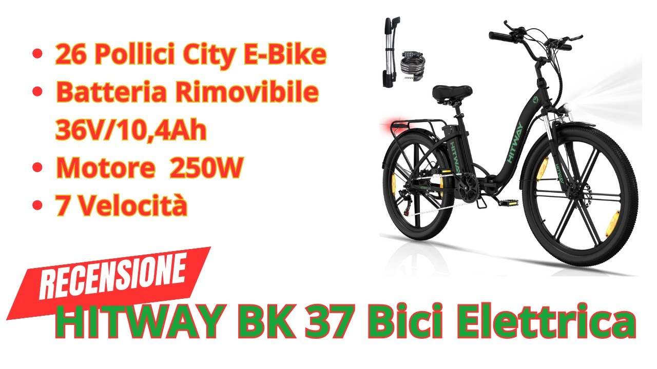 HITWAY BK 37 Bici Elettrica Recensione