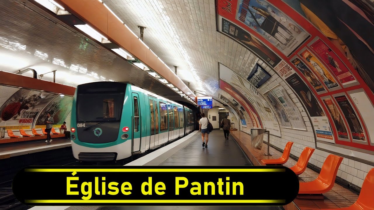 Metro Station &Eacute;glise de Pantin - Paris 🇫🇷 - Walkthrough 🚶
