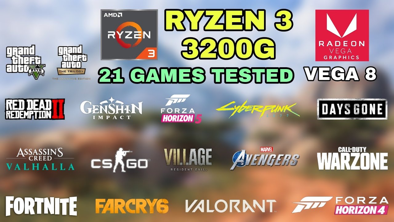 Ryzen 3 3200G (Vega 8) in late 2021 - 21 Games Tested