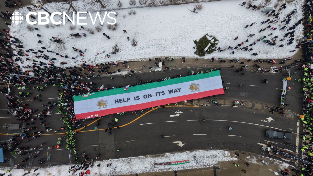 An estimated 350,000 people march in Toronto in support of Iran protests
