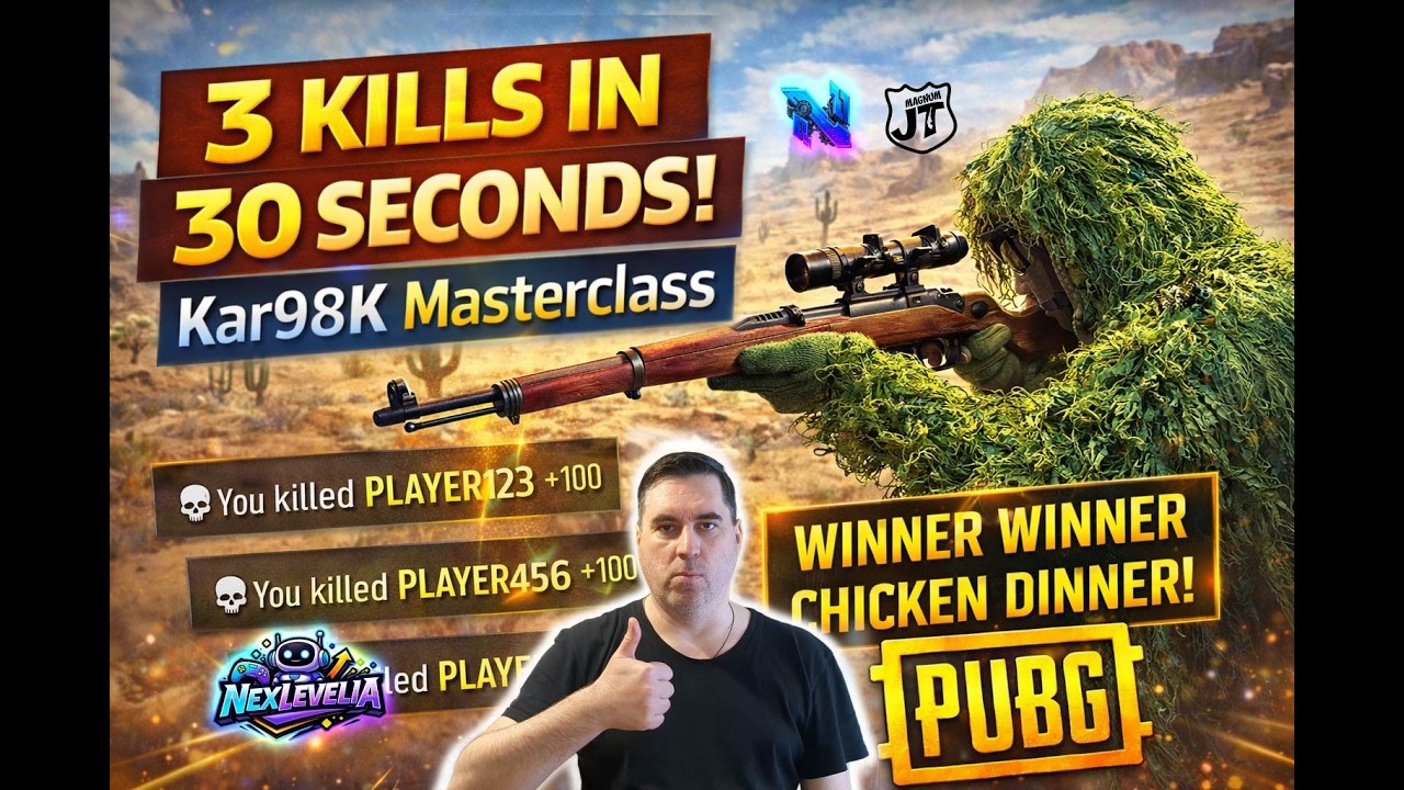 FASTEST SNIPER CLUTCH IN PUBG? 🔥 Kar98K