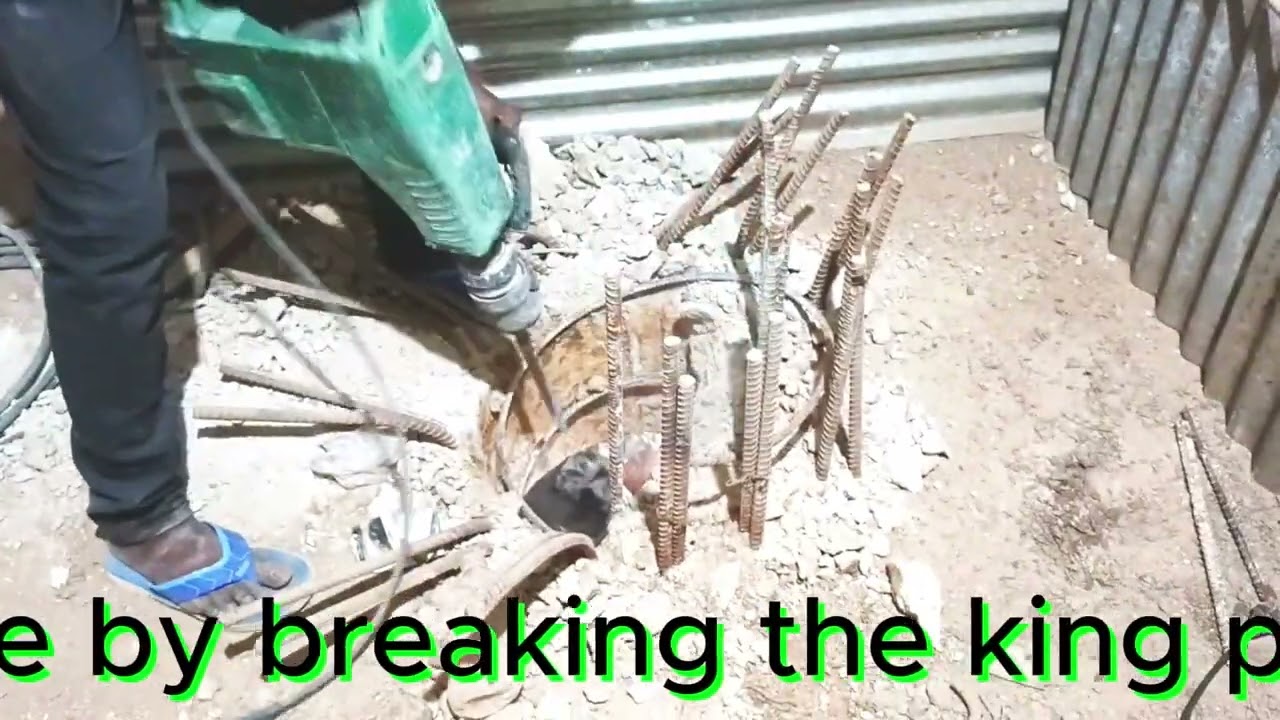 Pile Cap Breaking for Basement Floor Finishing | Site Execution Step-by-Step