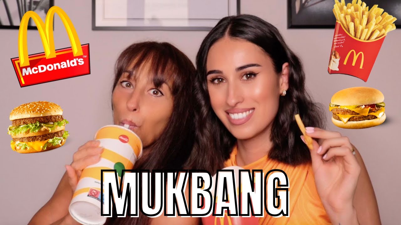 MUKBANG MCDONALD'S MAMMA E FIGLIA 🍟🍔 COME MAI HANNO CANCELLATO I SOCIAL A MIA SORELLA?!