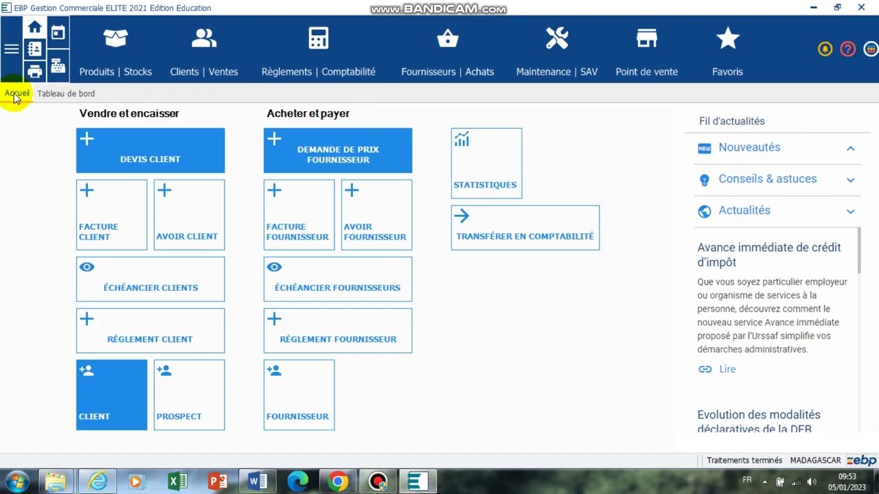 Créer une société sur EBP gestion commerciale