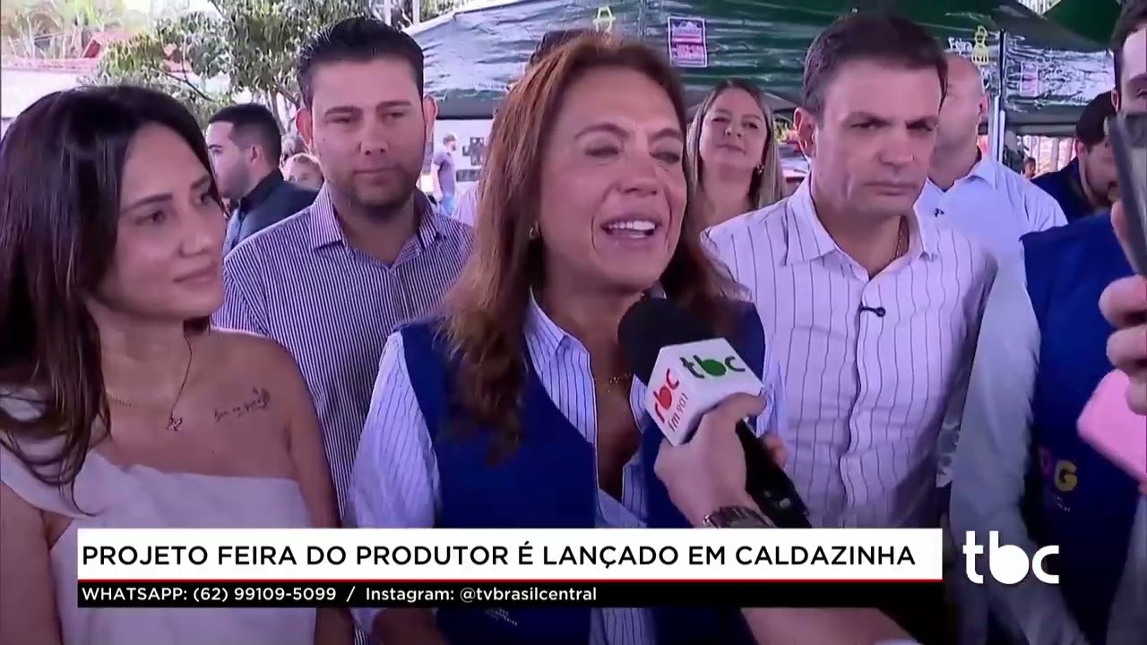 Jornal Brasil Central |26-02-26| Projeto Feira do Produtor é Lançado em Caldazinha