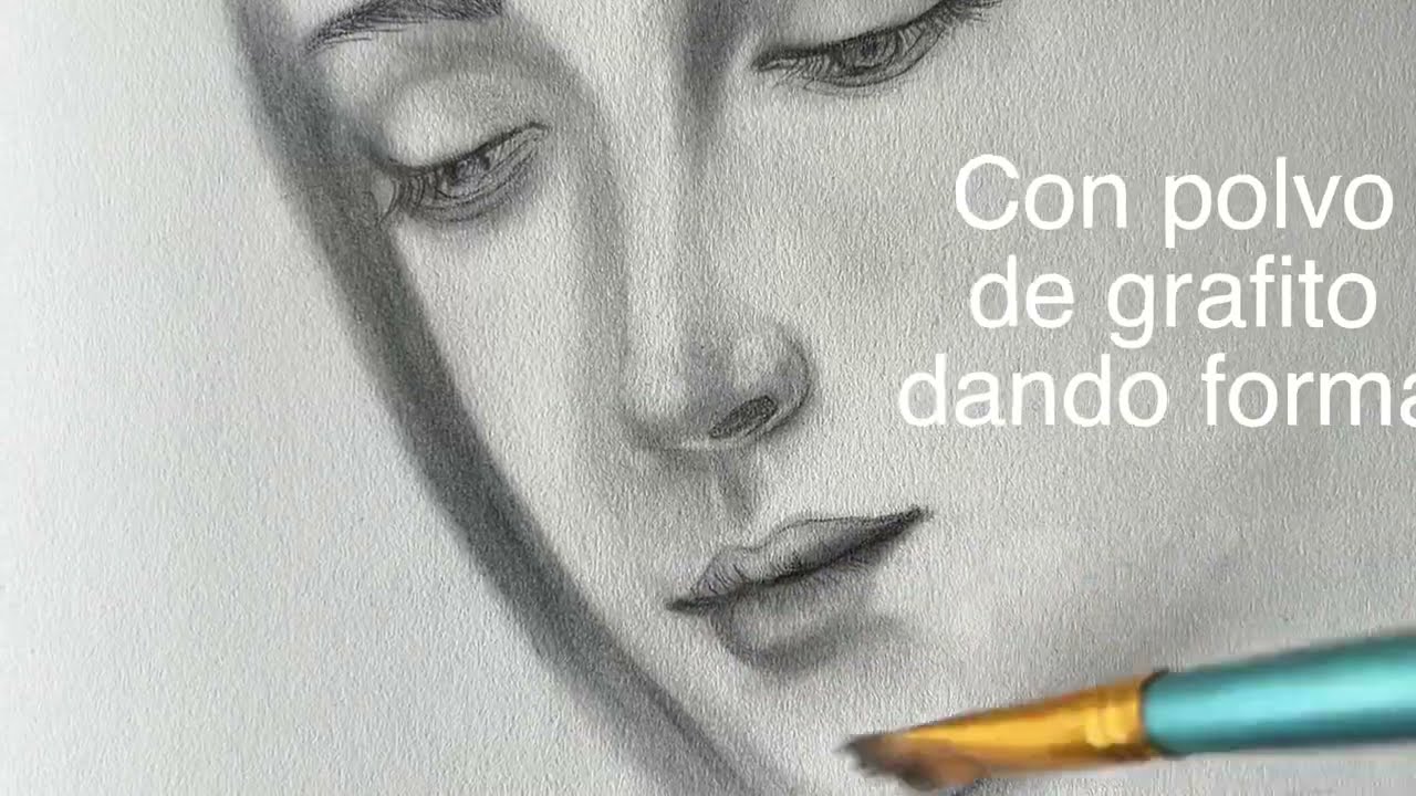 Dibujo  De Rostro A Mano Alzada Difuminado