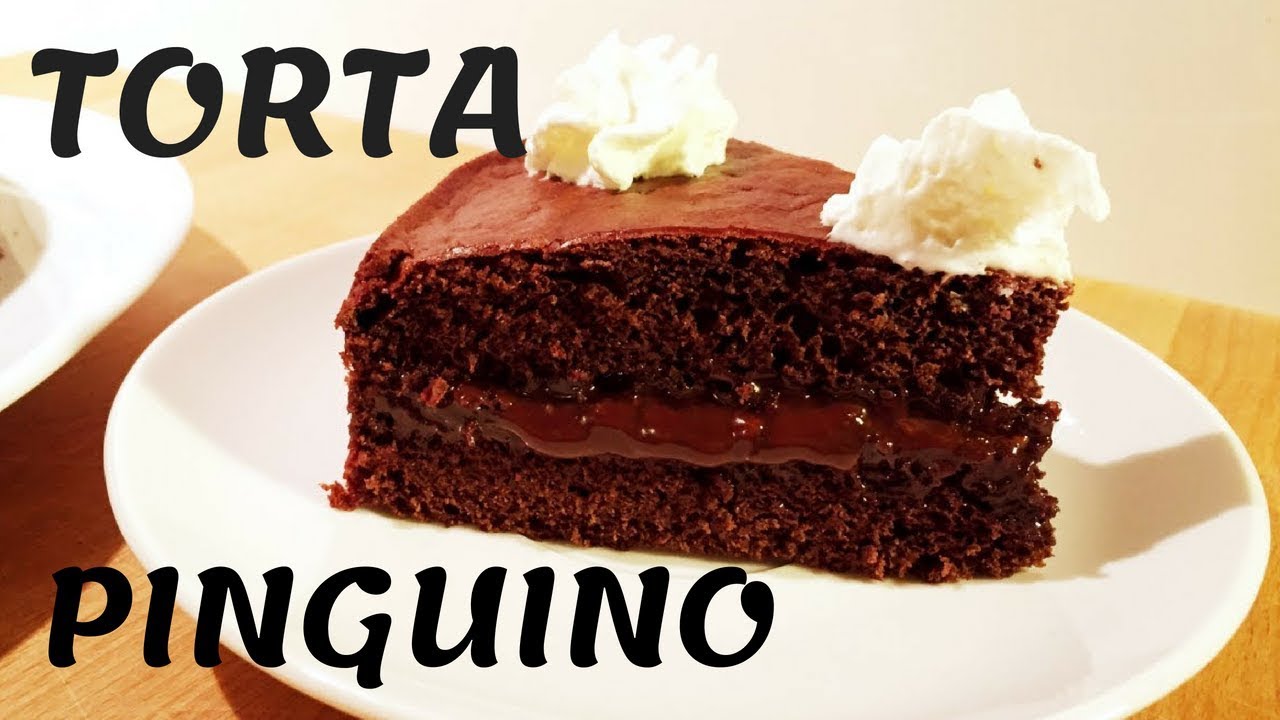 TORTA pinguino con Nutella - senza grassi e senza uova