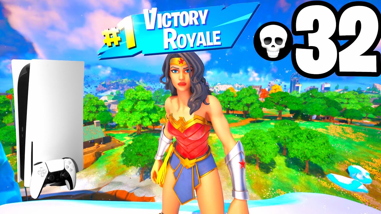 Wonder Woman Skin Gameplay: 32 Kill Zero Build Solo Squad Win in Fortnite Ch. 4, Season 3