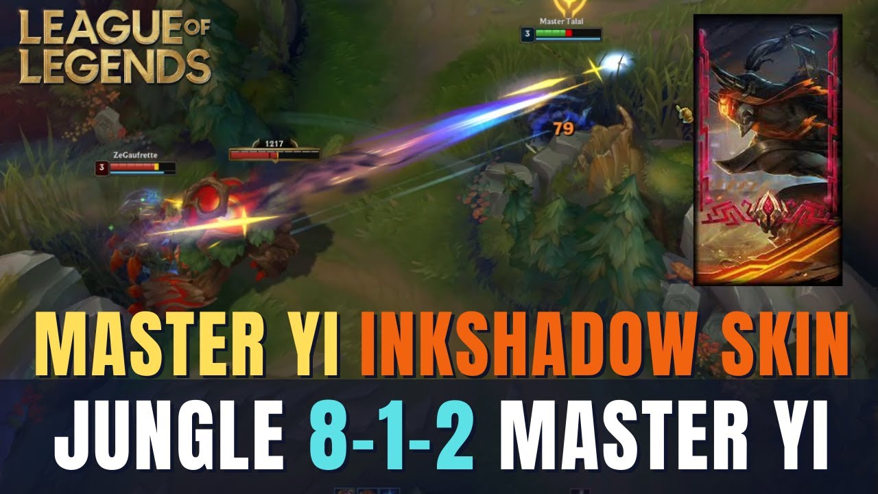 INKSHADOW MASTER YI JUNGLE - | 8-1-2 Ranked Solo/Duo Jungle | League of Legends