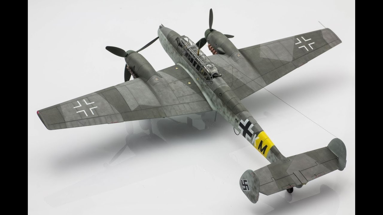 Bf 110G-2 Eduard 1/72 Step by Step Scale Model Aircraft Build