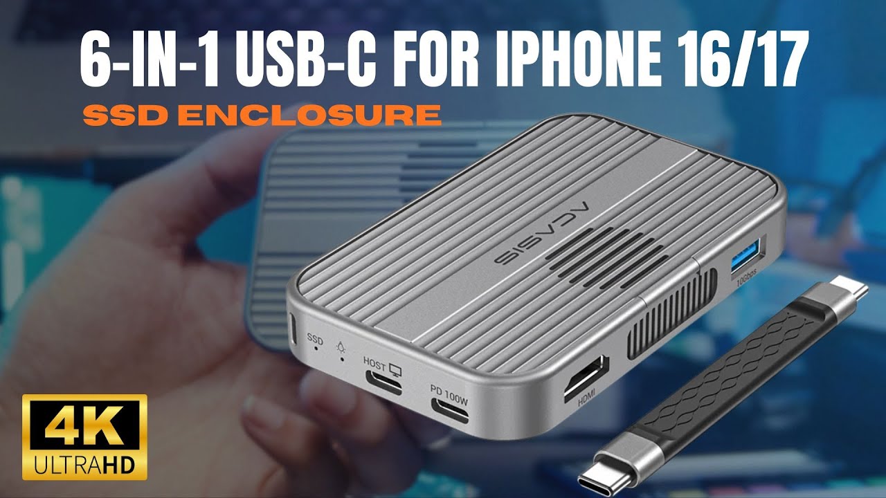 Acasis 10Gbps Magnetic SSD Dock for iPhone 17/16 – Ultimate Storage Upgrade! #storage