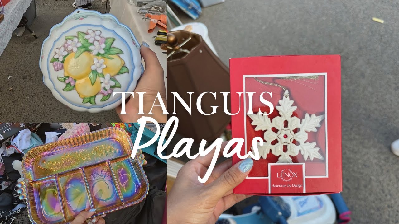 ❄️🍋 Carnival glass + Lenox + Franklin Mint | Feliz de regresar al tianguis de Playas 🤎✨