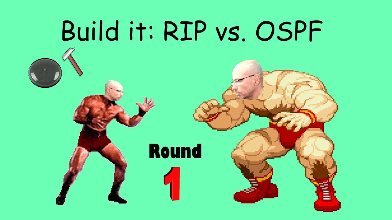 OSPF Basic Build part 1 with a RIP comparison.