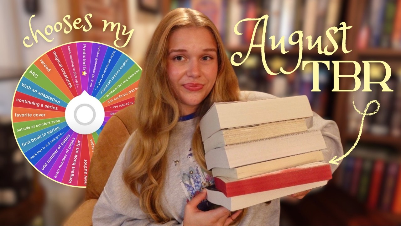 Колесо фортуны выбирает мой список книг на август 🎡📚