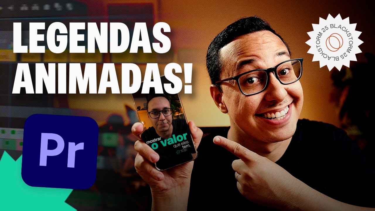 Como fazer LEGENDAS VIRAIS no Adobe Premiere