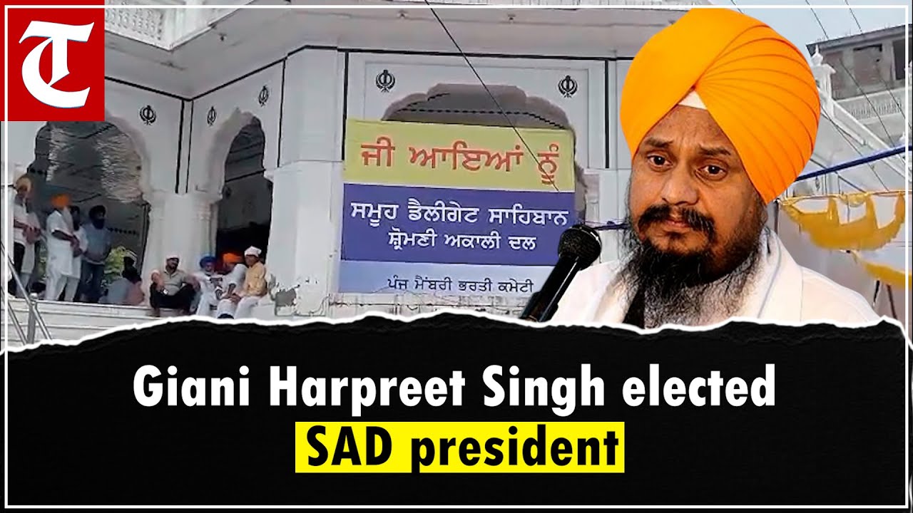 Giani Harpreet Singh elected president of Shiromani Akali Dal
