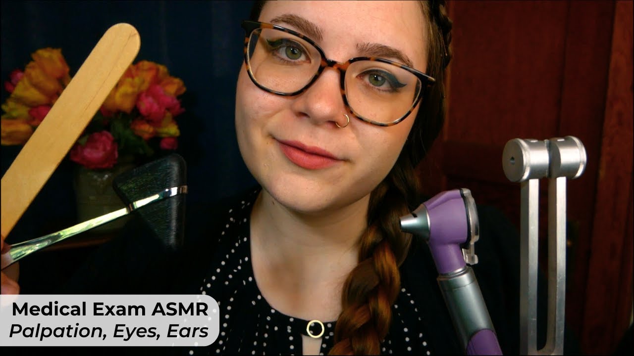 Medical Examination ASMR (Face Palpation, Eye & Ear Exam, Tuning Fork Hearing Tests) 🩺 Medical RP