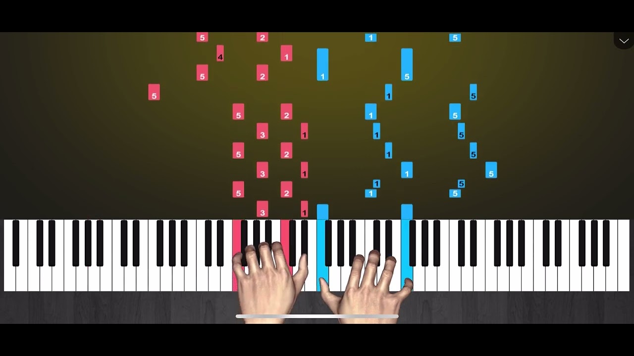 A Comme Amour | Waterfall Version | piano tutorial | (50% speed)