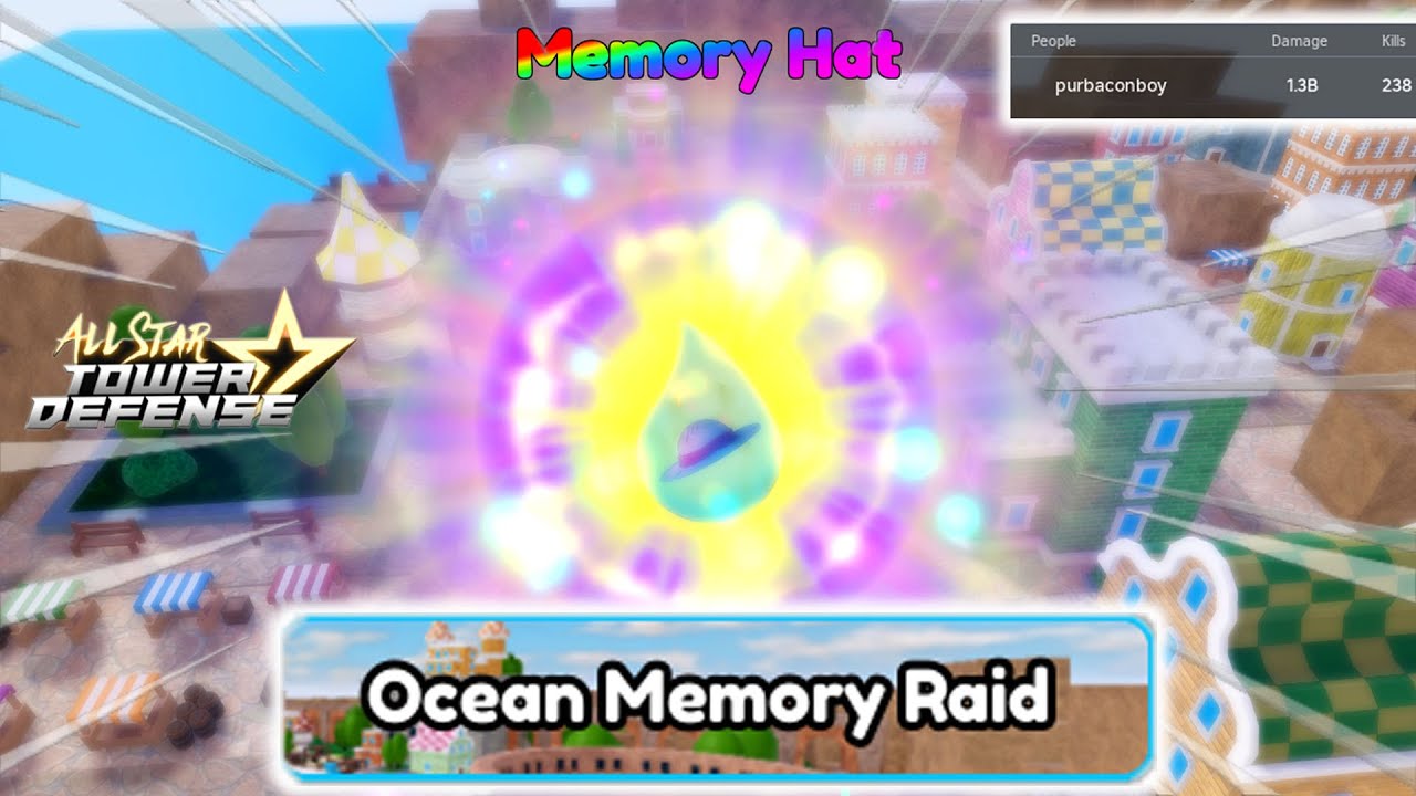 Ocean Memory Raid | Solo Gameplay | Roblox All Star Tower Defense