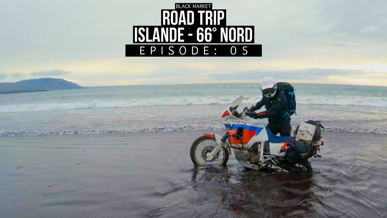 BLKMRKT - la mer a failli emporter mon Africa Twin !!  - [ISLANDE 66&deg; NORD EP05]