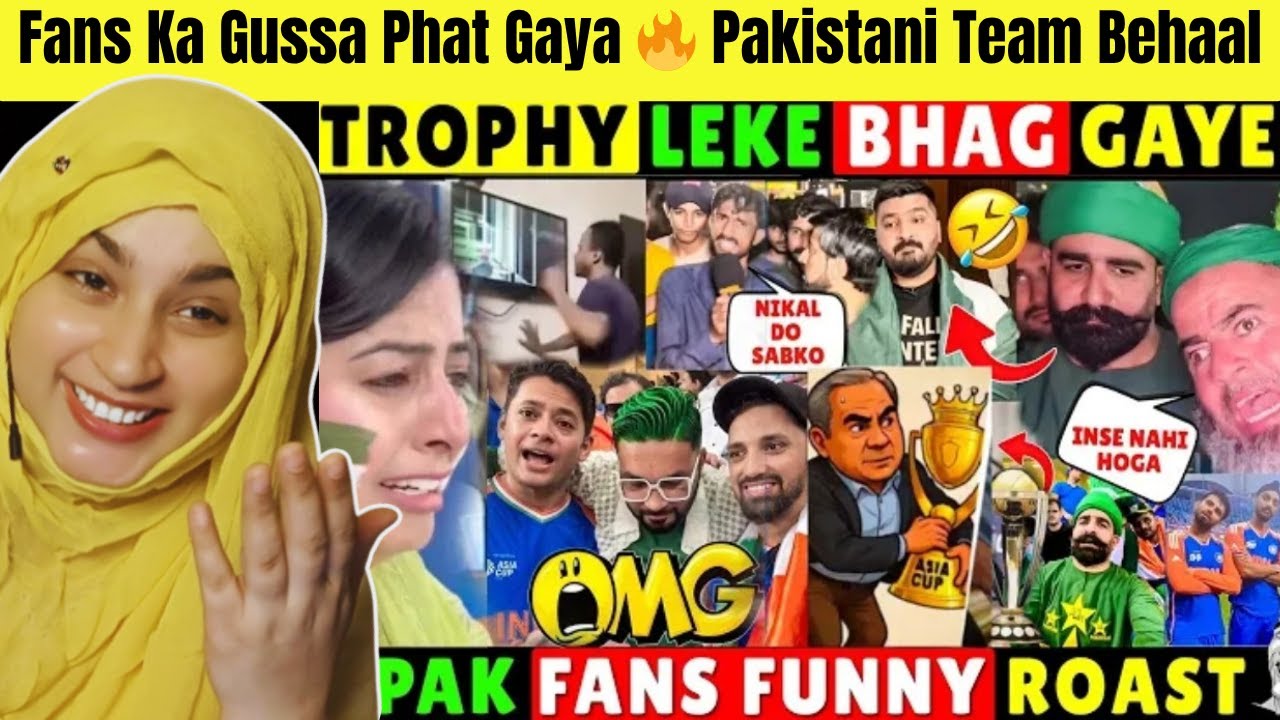 🤣 PAKISTANI FANS FUNNY ROAST AFTER INDIA WINS ASIA CUP 2025 FINAL 🔥 IND VS PAK | @Annie-reactions