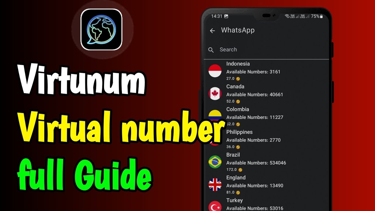 VirtuNum Virtual Number App Tutorial | Virtual Number Kaise Laye