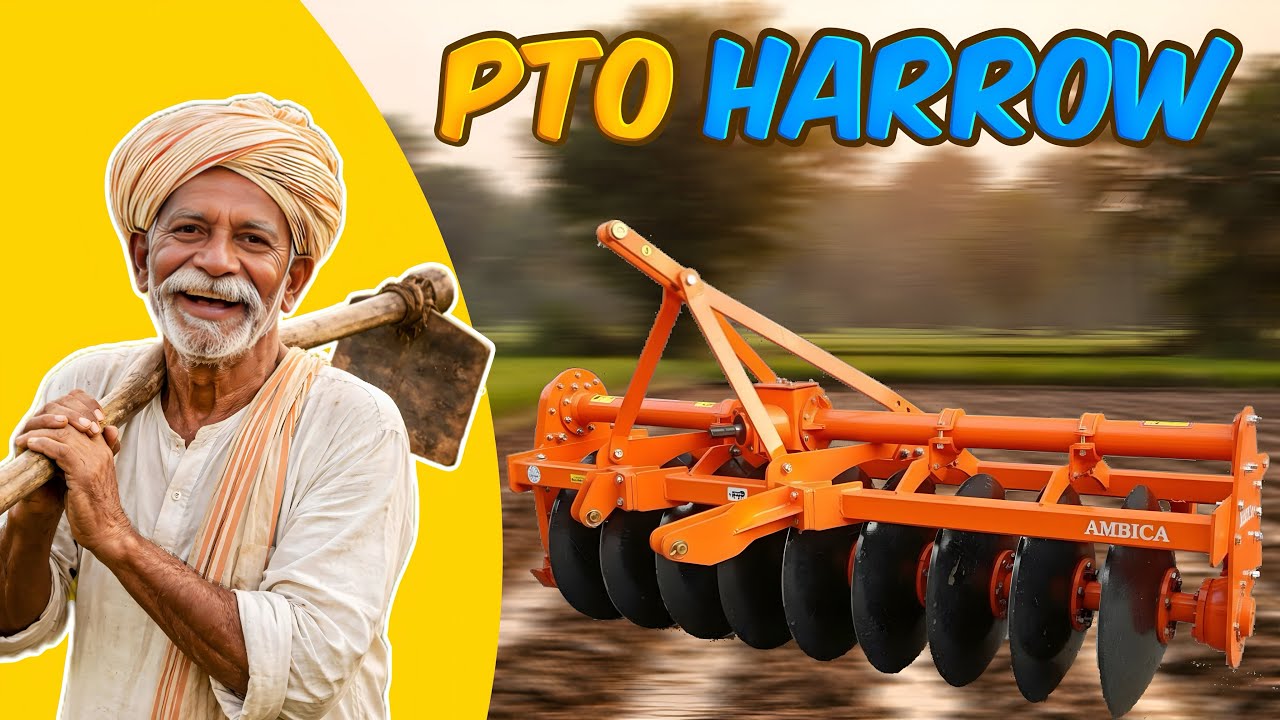 जुताई का नया अवतार! 😱 Pto Harrow ने कर दिया कमाल | Best Harrow for Farmers #kisantoolsindia #viral 
