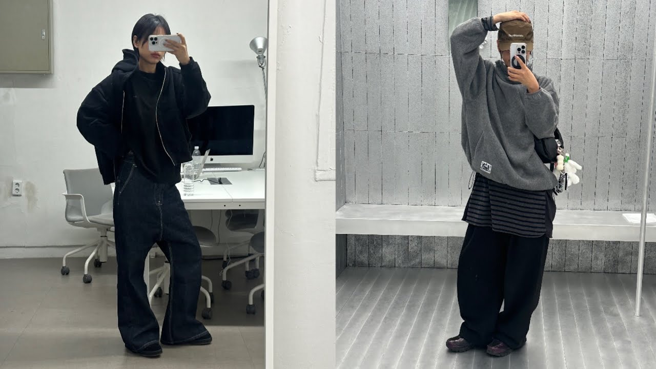 ootd vlog 그냥 요즘 입고 다닌거 찍은 오오티디 브이로그