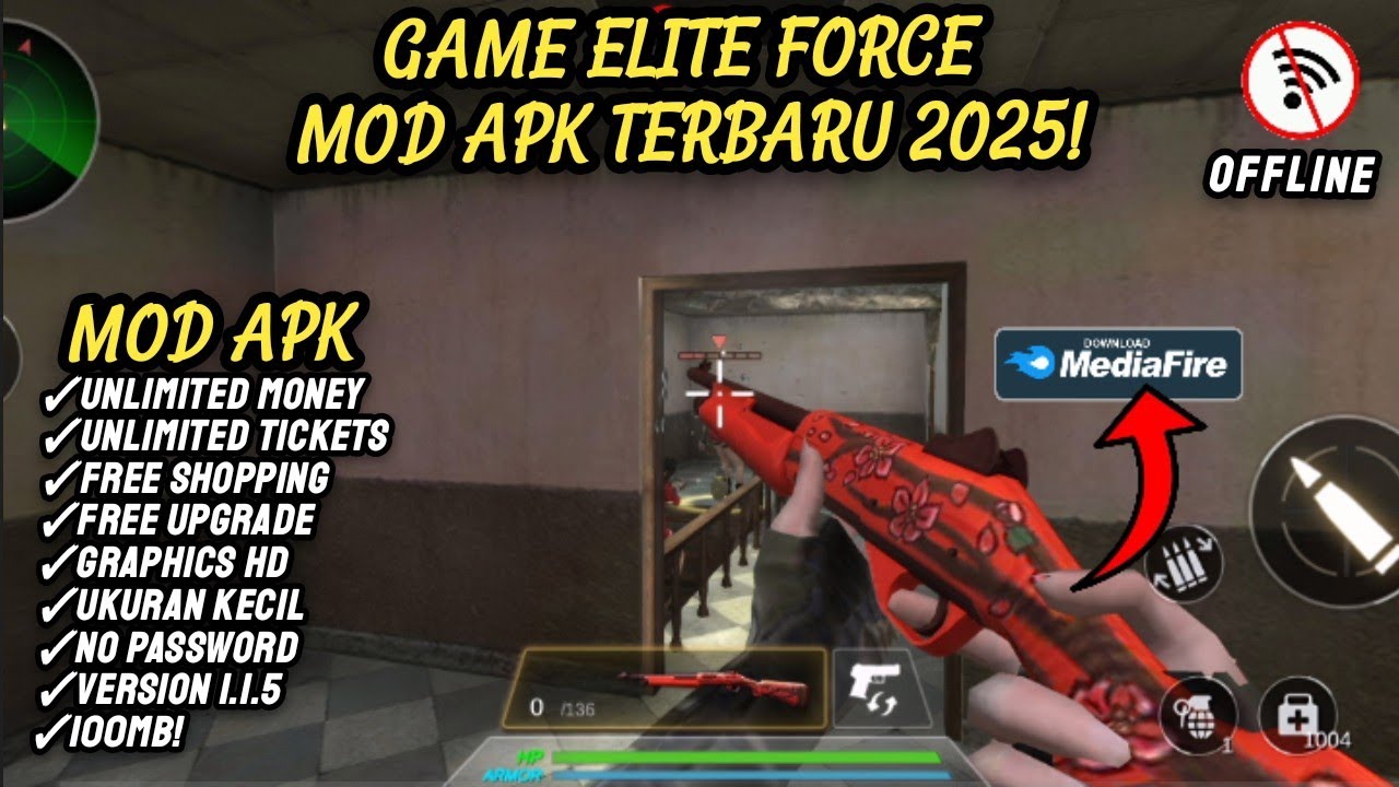 UPGRADE‼️ELITE FORCE MOD APK TERBARU 2025 v.1.1.5‼️Unlimited Money, Tickets, Free Shopping🛒🌟