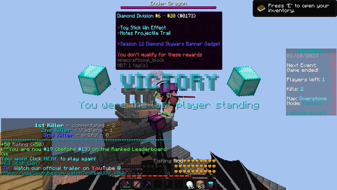 Failed Masters In Ranked Skywars [#8 Diamond Division]