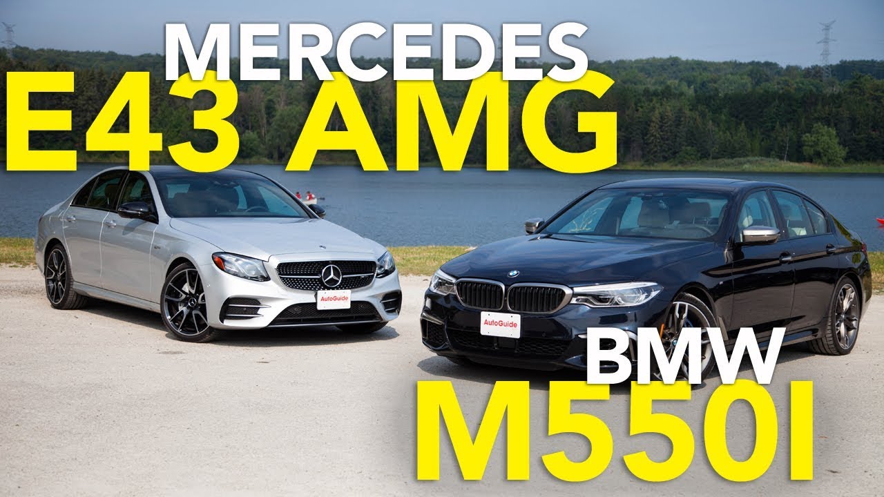 Сравнительный обзор Mercedes-Benz E43 AMG 2017 года и BMW M550i 2018 года