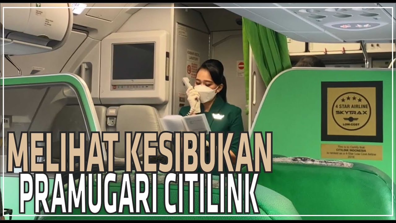 Kesibukan Pramugari Pesawat Citilink Sebelum Terbang #aircraft