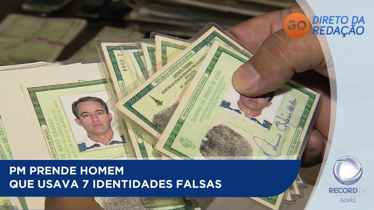 PM PRENDE HOMEM QUE USAVA 7 IDENTIDADES FALSAS: SUSPEITO FABRICAVA DOCUMENTOS FALSOS PARA VENDER