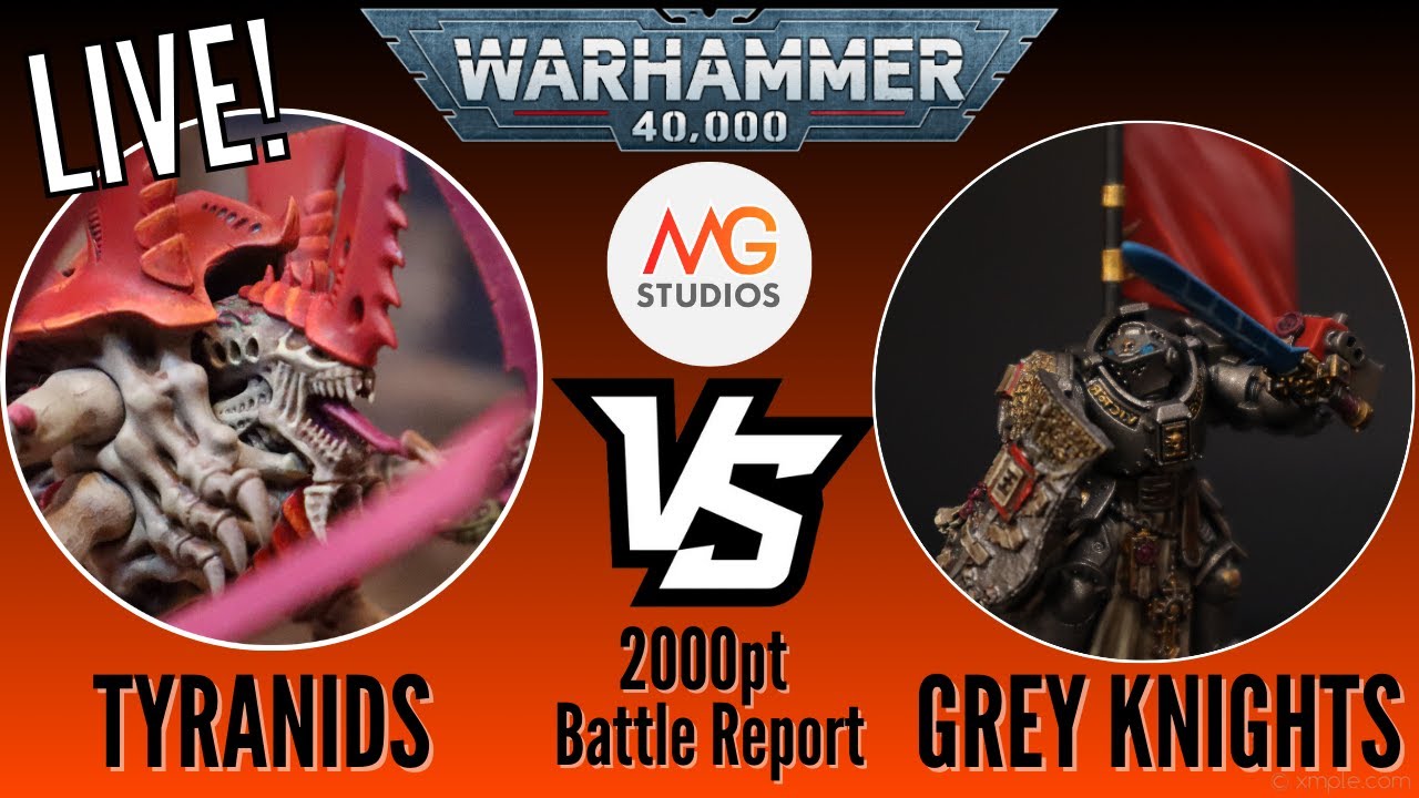 LIVE REPLAY Tyranids vs Grey Knights 2000pts Pt1 | Warhammer 40k Live Battle Report Ep 1