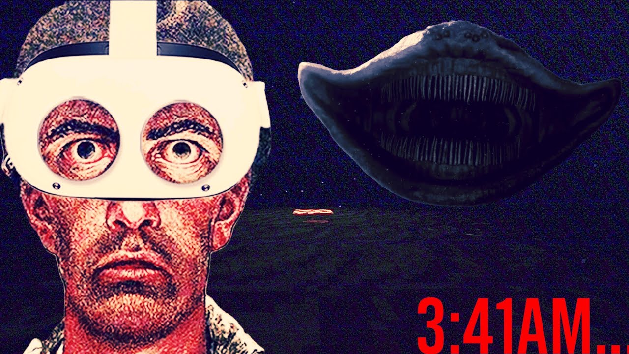 I Slept Overnight in the Deep Abyss in VR Minecraft with Thalassophobia