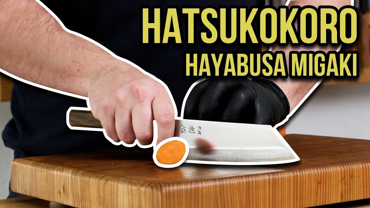 ТЕСТИРОВАНИЕ - HATSUKOKORO KAYABUSA AO MIGAKI BUNKA 180MM