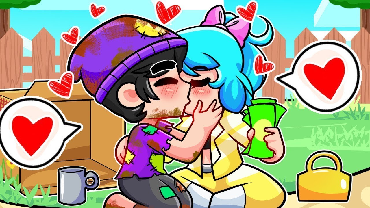 ¡CHICO POBRE Y CHICA RICA SE BESAN EN MINECRAFT! 💖🤑😱 AMOR PROHIBIDO EN MINECRAFT ROLEPLAY