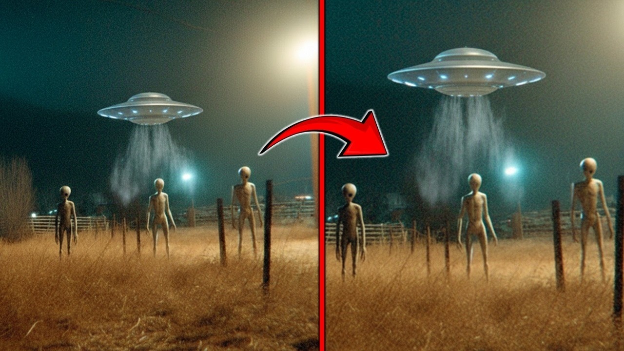 Primeiro vídeo de uma nave-mãe alienígena que acabou de soltar 3 alienígenas e desapareceu!