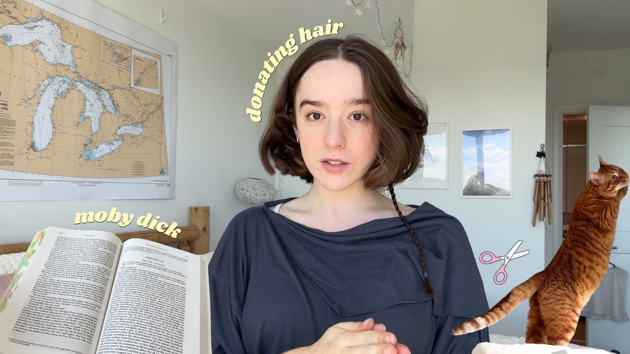 chopping my hair, new favourite book, shipwrecks 💇&zwj;♀️ reading vlog