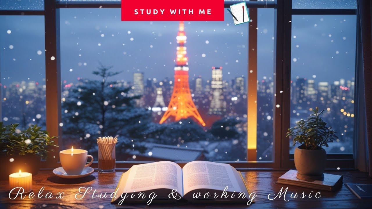 [無廣告版] 東京鐵塔的陪伴 ♫ 靜靜讀完一本書～紓壓放鬆音樂 ~ Relax Studying & working Music