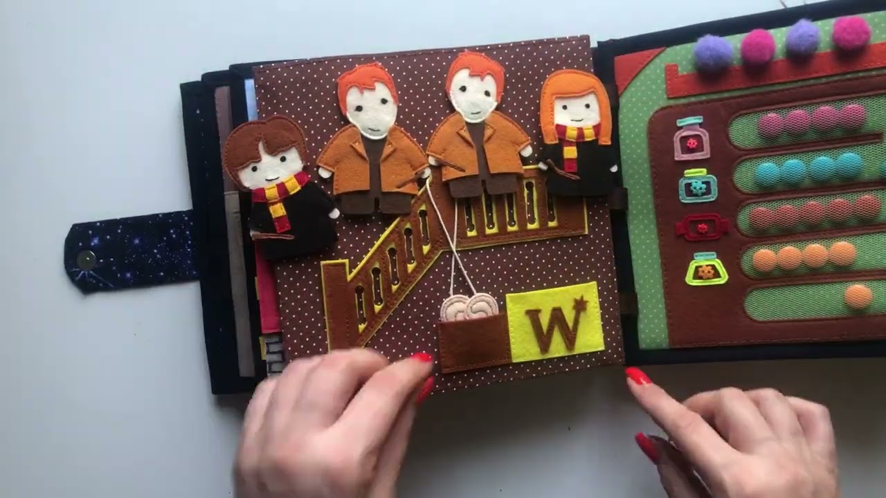 The adventures of Harry Potter continue, Magical Handmade Felt Books for Harry Potter
