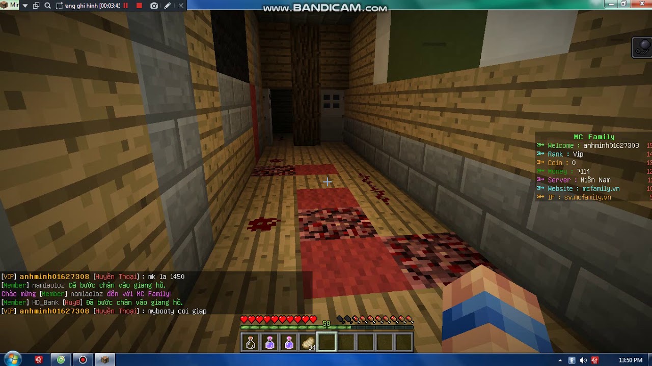 sv minecraft: tham quan map kinh dị trong sv.mcfamily.vn chế độ town (phần 1)