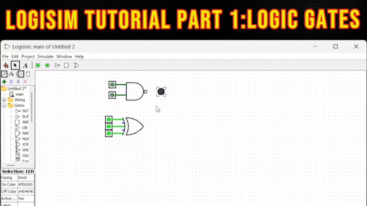 Учебное пособие Logisim, часть 1: Логические вентили