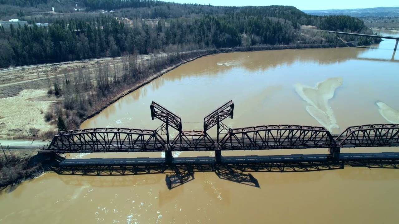 Prince George CN Rail bridge over the Fraser River