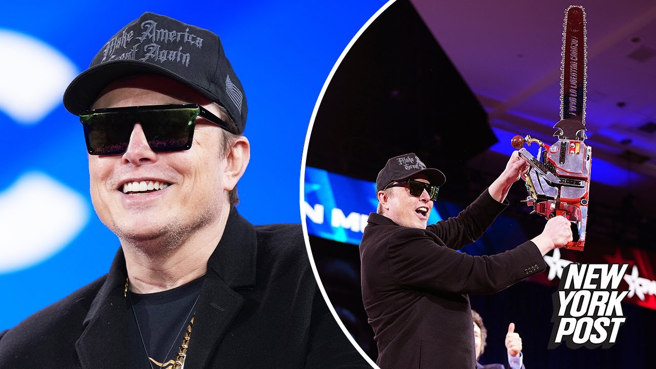 Argentina&rsquo;s President Milei surprises Elon Musk with chainsaw onstage at CPAC