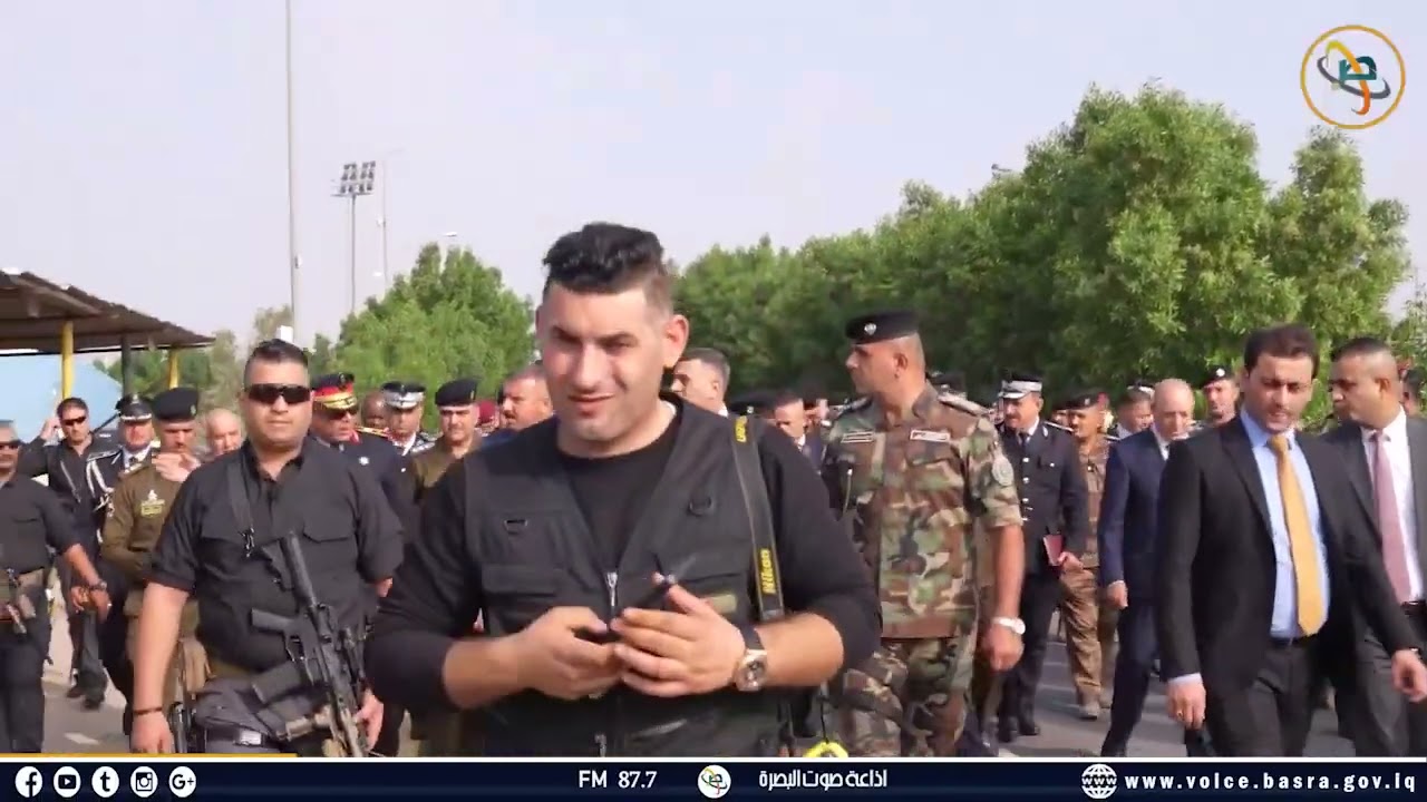 لقطات من زيارة معالي وزير الداخلية عبدالامير الشمري يرافقه محافظ البصرة أسعد العيداني إلى